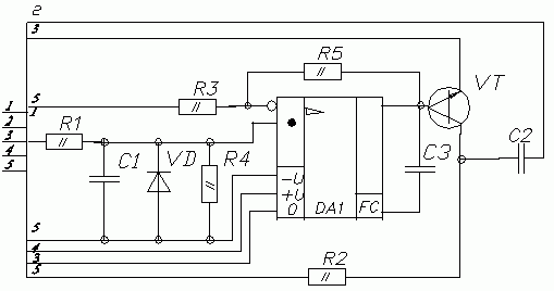 К1216ен1 схема подключения к трансформатору