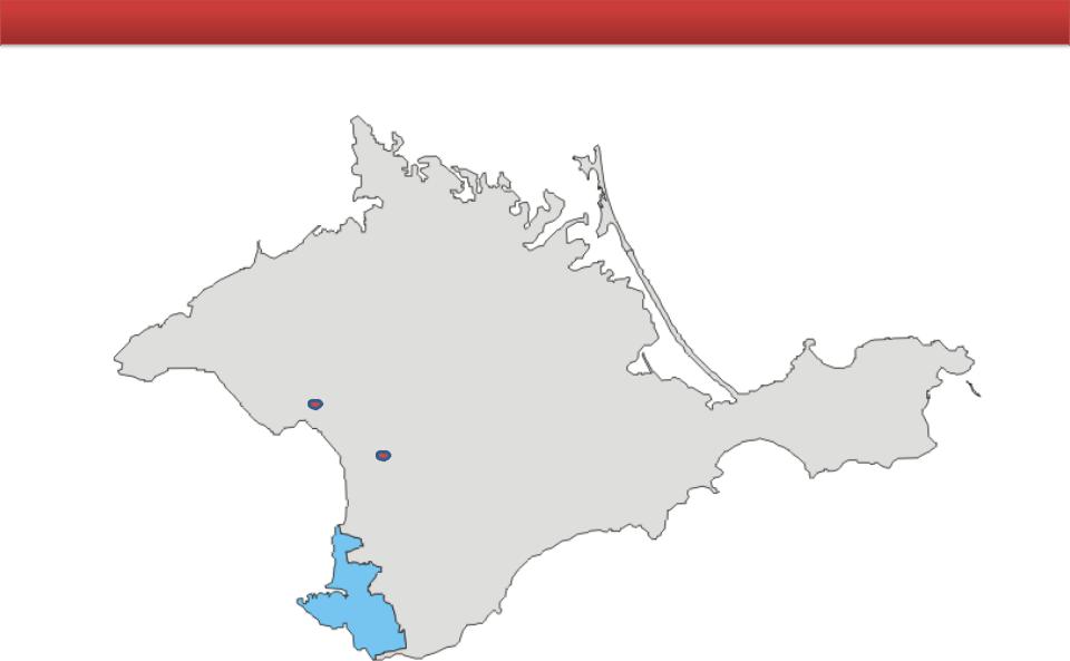 Крымский полуостров контурная карта