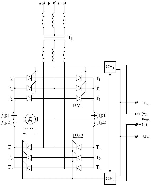 Схема управления преобразователем. Тиристорный преобразователь частоты схема подключения 380. Схема реверсивного тиристорного преобразователя. Тиристорный преобразователь двигатель постоянного тока 4пф250l. Схема подключения тиристорного преобразователя.
