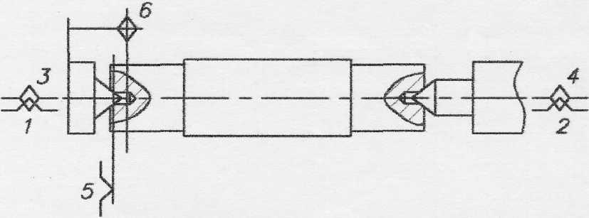 Базирование вала на чертеже