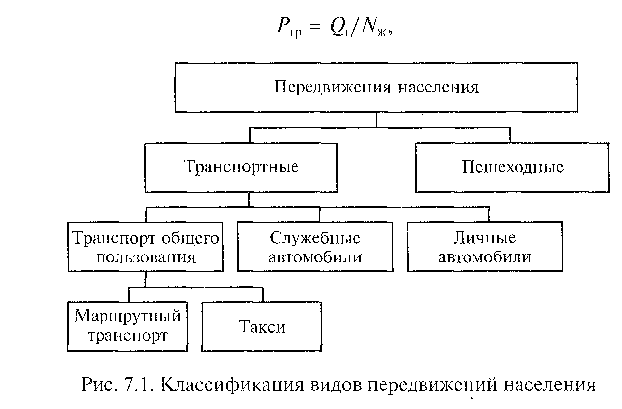 Виды транспорта общего пользования