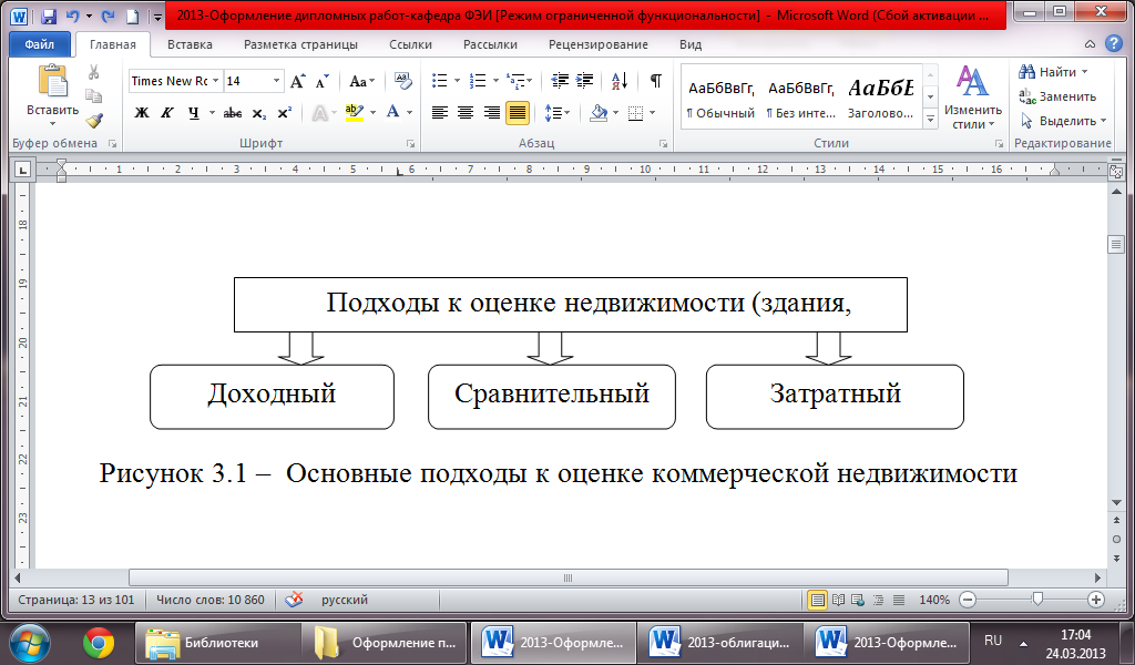Размер рисунка в курсовой работе по госту