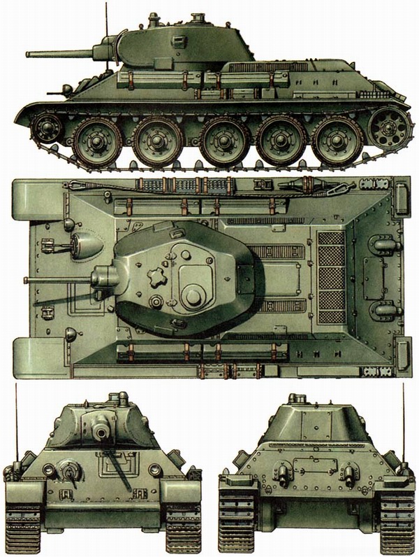 Вид танка спереди рисунок