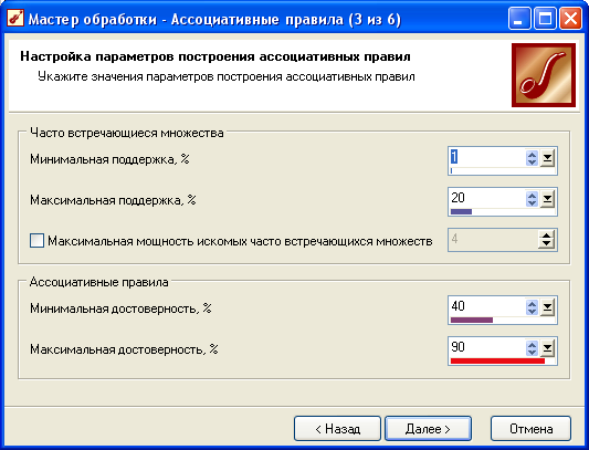 Мастер обработки. Ассоциативные правила Deductor. Таблицы мастер обработки. Не работают ассоциативные правила Deductor.