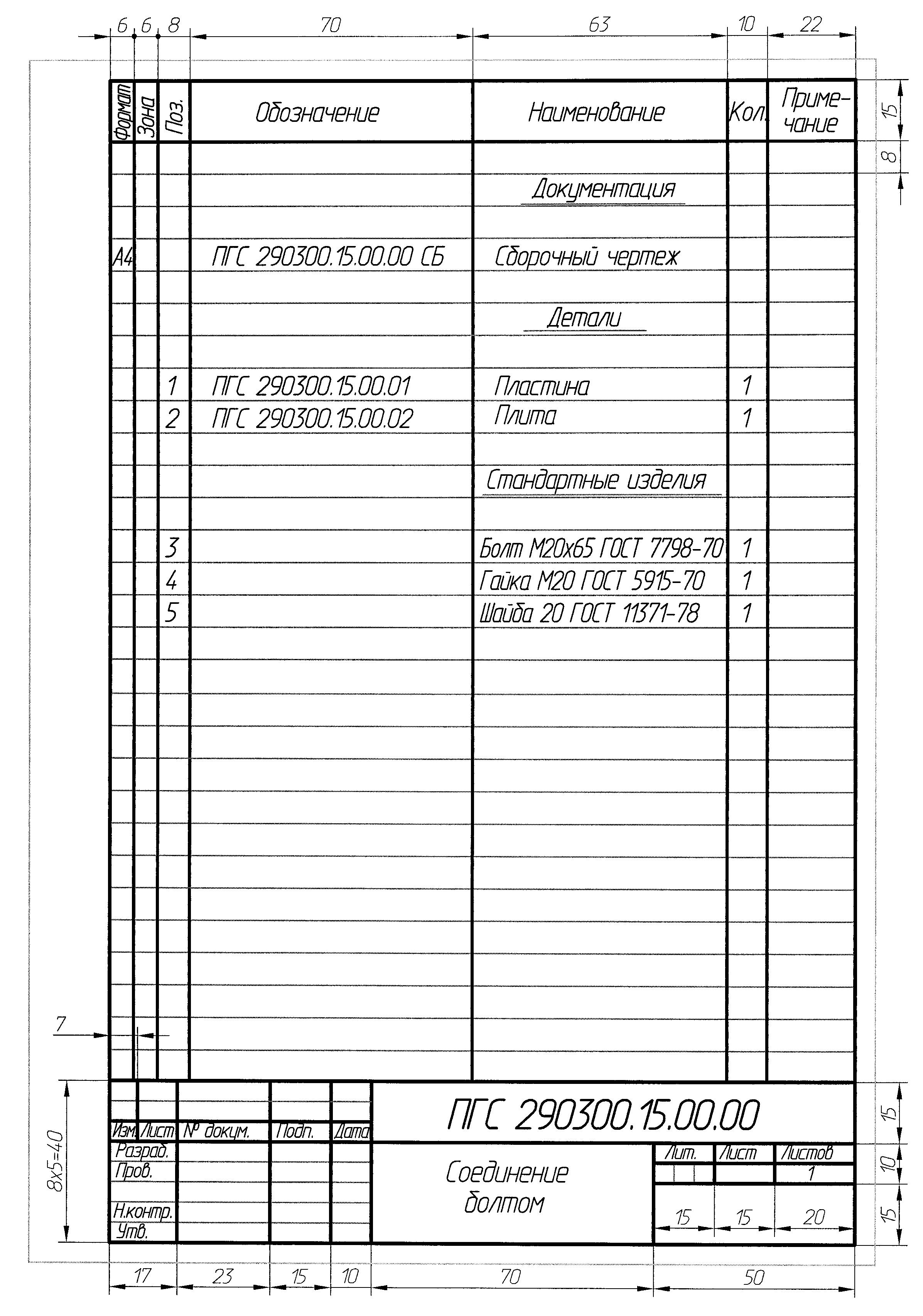 Спецификация для сборочного чертежа в компасе