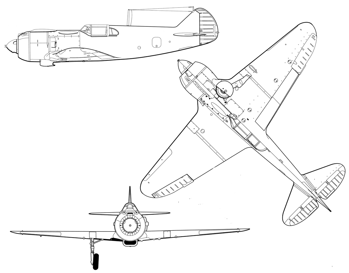 Самолёт ла-5 чертёж