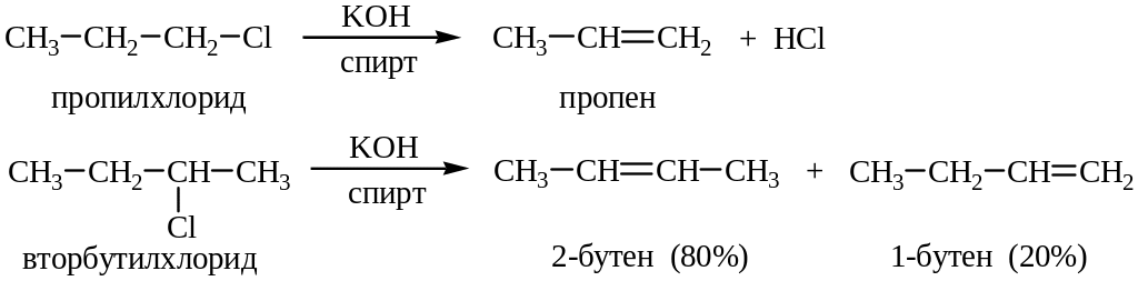 Пропилхлорид. Пропилхлорид в изопропилхлорид. Взаимодействие пропена 1 с водой