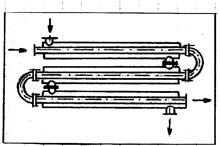 Труба схема. Теплообменный аппарат типа труба в трубе. Секционный теплообменник типа «труба в трубе». . Разборный теплообменный аппарат типа труба в трубе. Теплообменник труба в трубе чертеж.