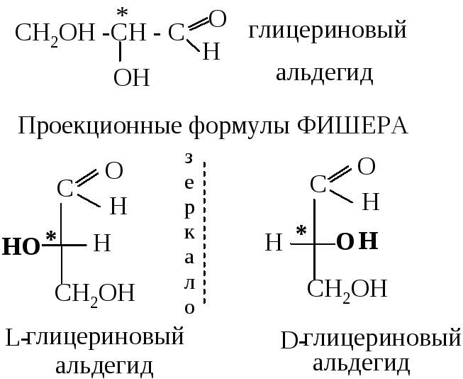По системе D,L за эталон выбран глицериновый альдегид 