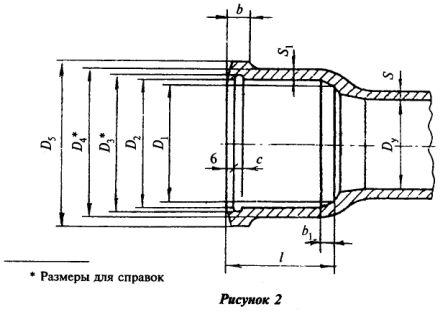 4.2. Раструбы и хвостовики фасонных частей