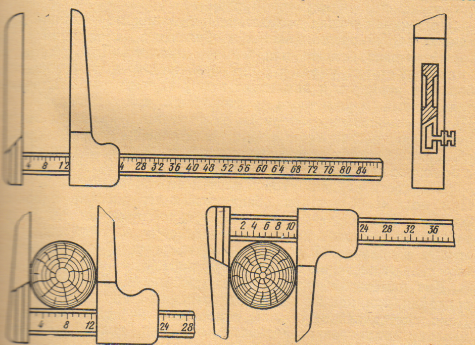 Инструмент для измерения диаметра бревна
