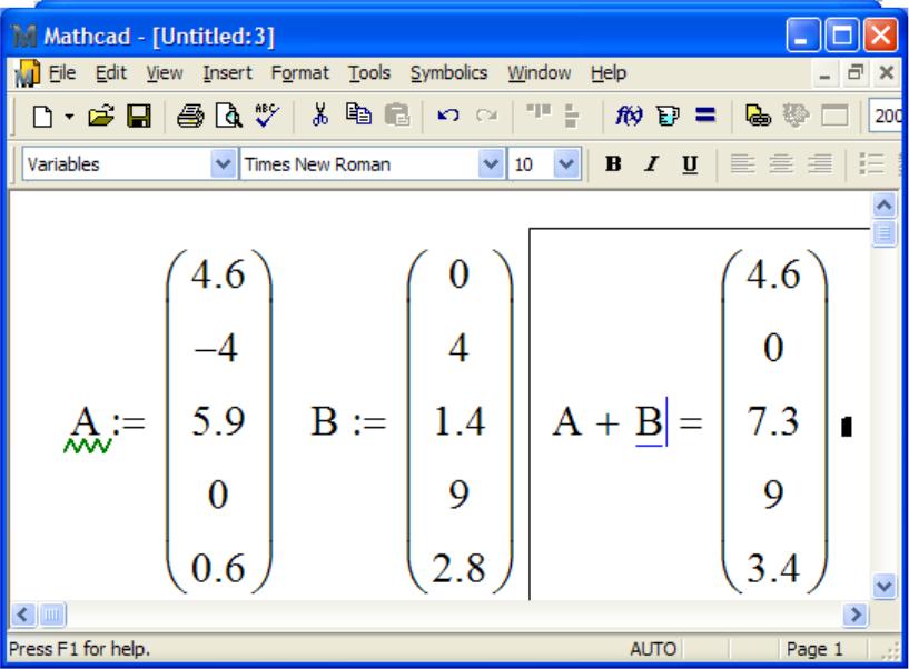 Векторная диаграмма в mathcad