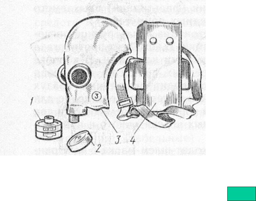 Противогаз из чего состоит схема