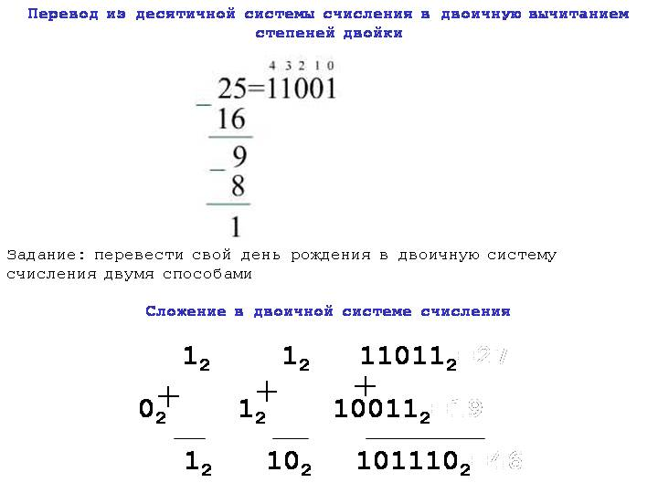 Число 11001 соответствует числу. Сложение десятичных чисел в двоичной системе. Перевести из десятичной системы в двоичную число 27. Перевести в двоичную систему числа 2 в десятичной. Степени двоичной системы.