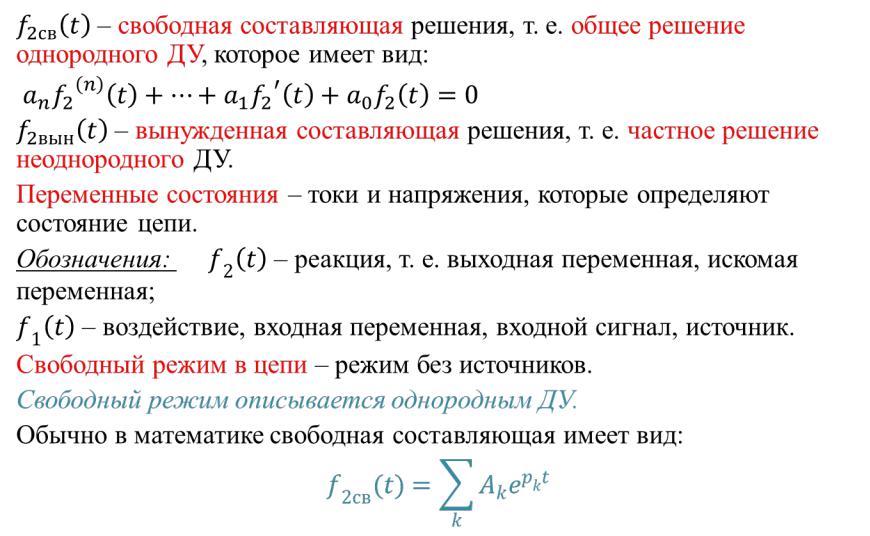 Свободное составляющее