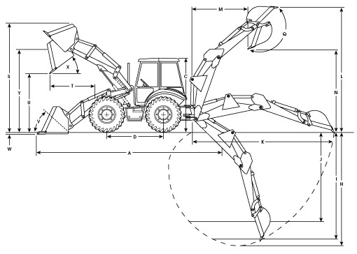 Экскаватор jcb схема