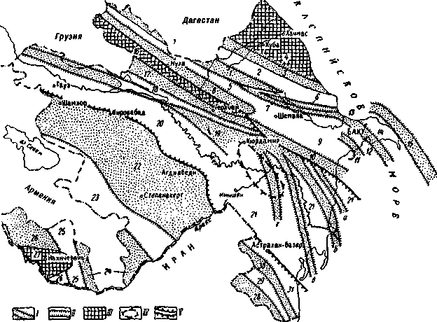 Тектоническая схема кавказа