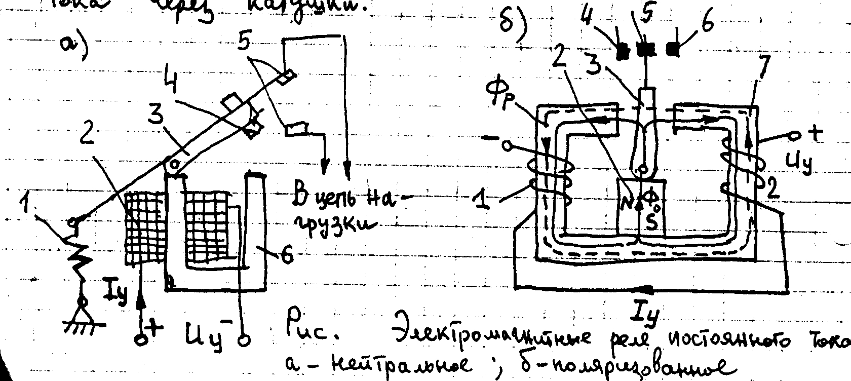 Схема нейтрального реле