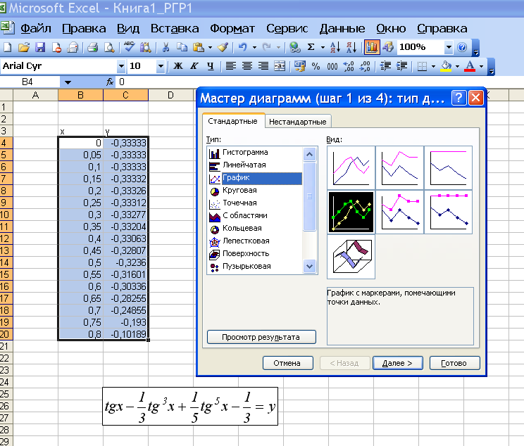 Изучение программы excel