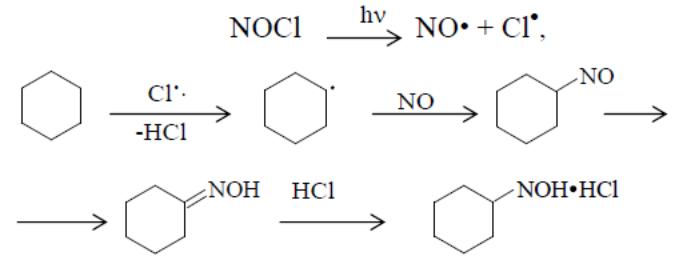 Синтез капролактама. 1 Хлорциклогексан. Хлорциклогексан и натрий реакция.