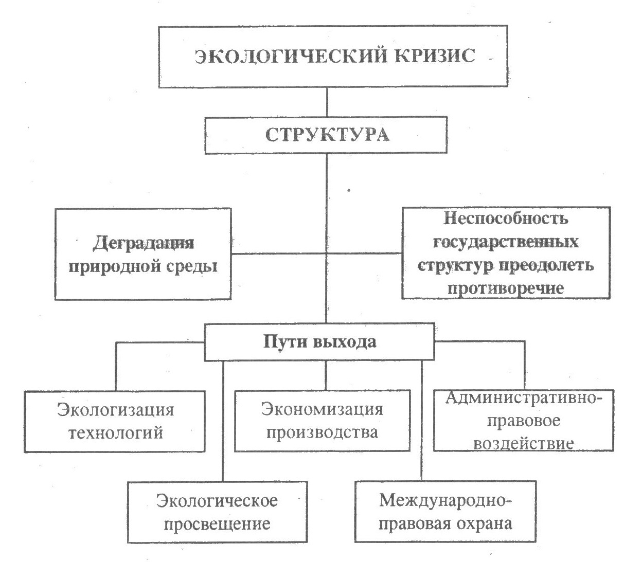 Пути решения глобального экологического кризиса. Пути выхода из экологического кризиса. Структура экологического кризиса.