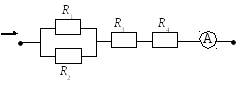 Участок цепи состоящий из четырех резисторов. Электрическая цепь r1 r2 амперметр.