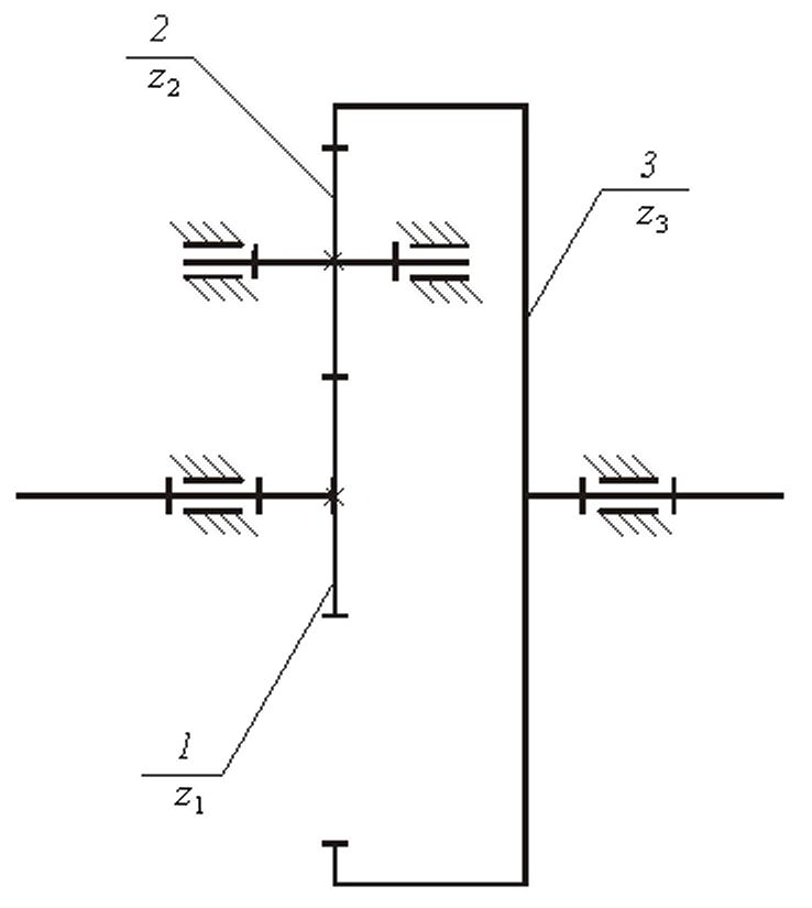 Структурная схема зубчатого механизма