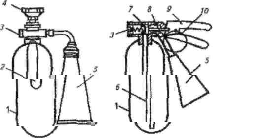 Устройство огнетушителя оу 5