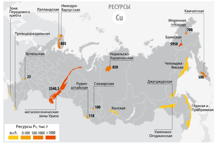 Карта золотых месторождений россии