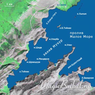 Малое море Байкал бухты