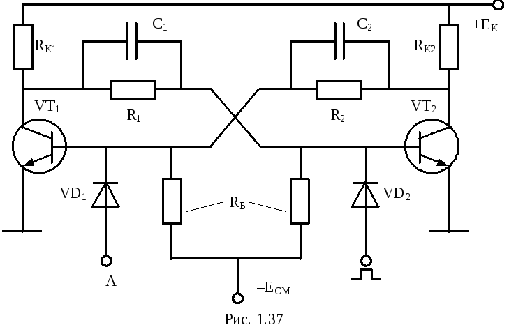 Симметричная схема мультивибратора