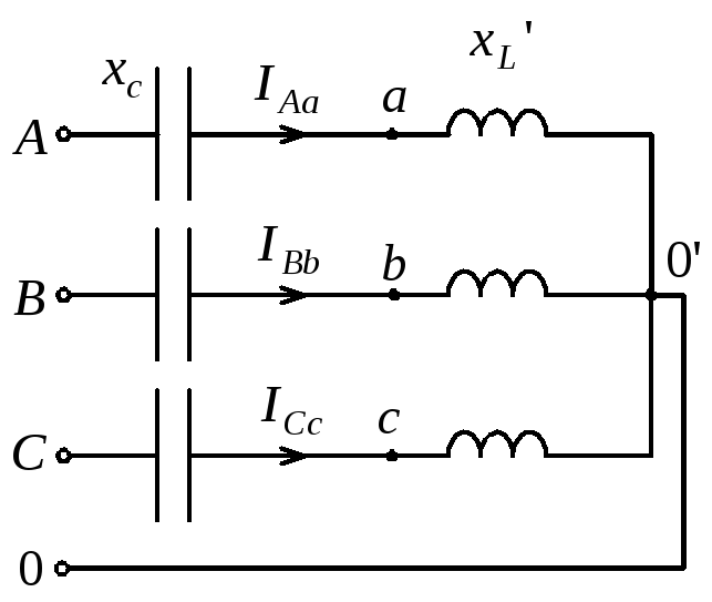Схема замещения трехфазного генератора