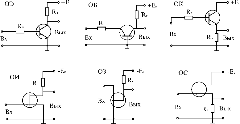 Схема с оэ биполярного транзистора