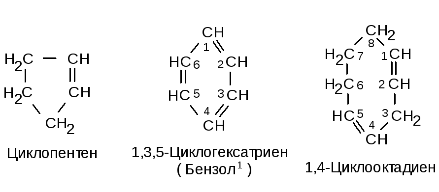 2. Моноциклические незамещенные углеводороды