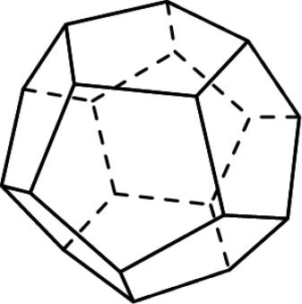 Правильный додекаэдр рисунок