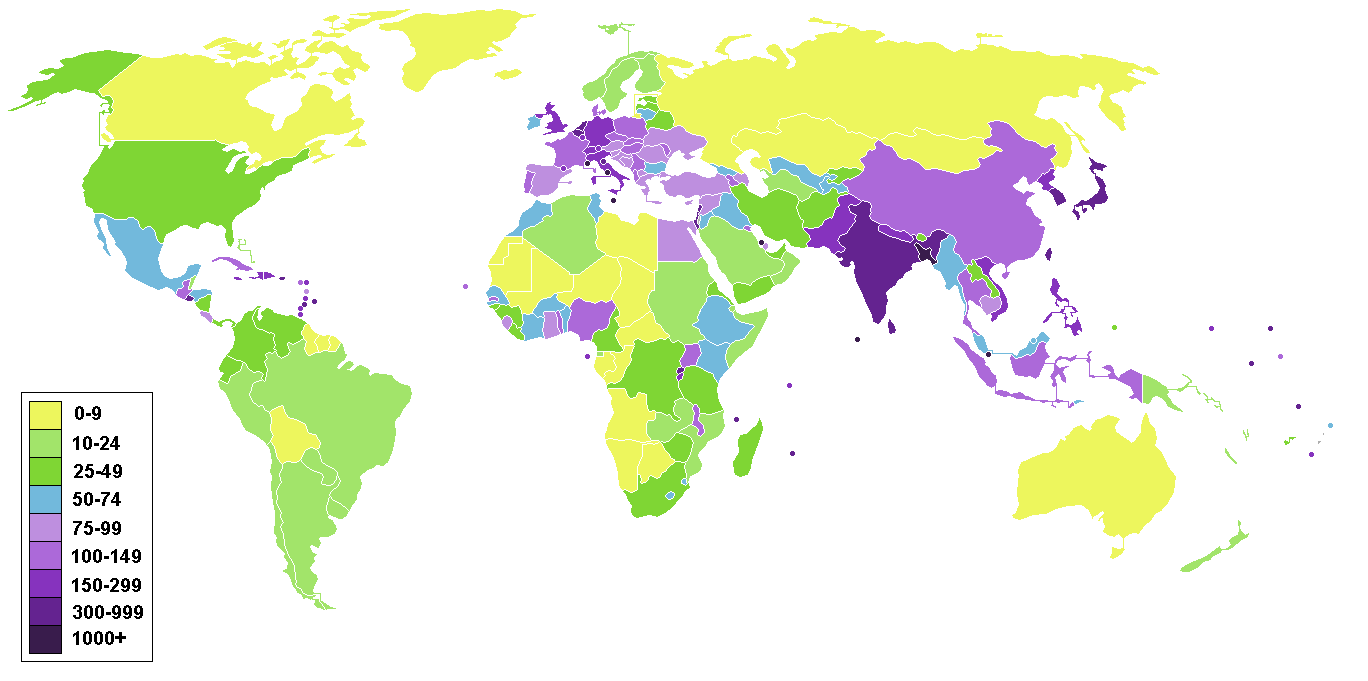 Карта мира с человеком