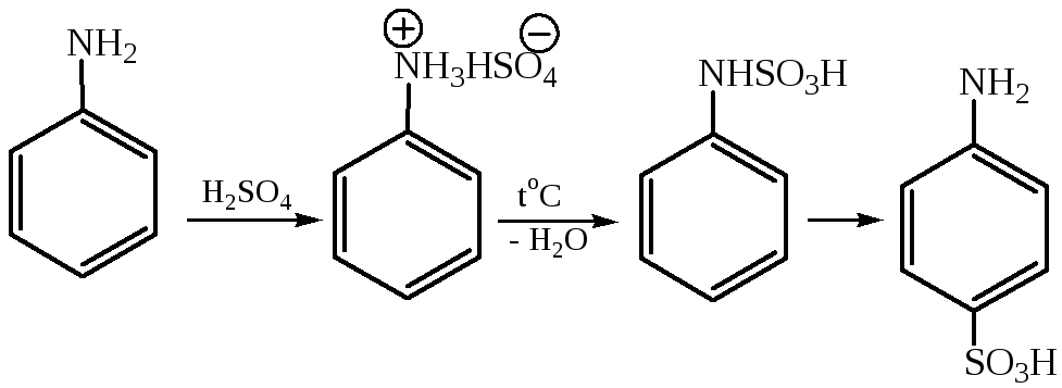 Анилин взаимодействует с гидроксидом калия