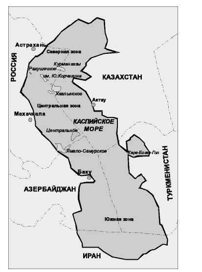 Карта каспийского района