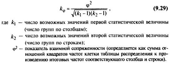 Коэффициент ассоциации и контингенции