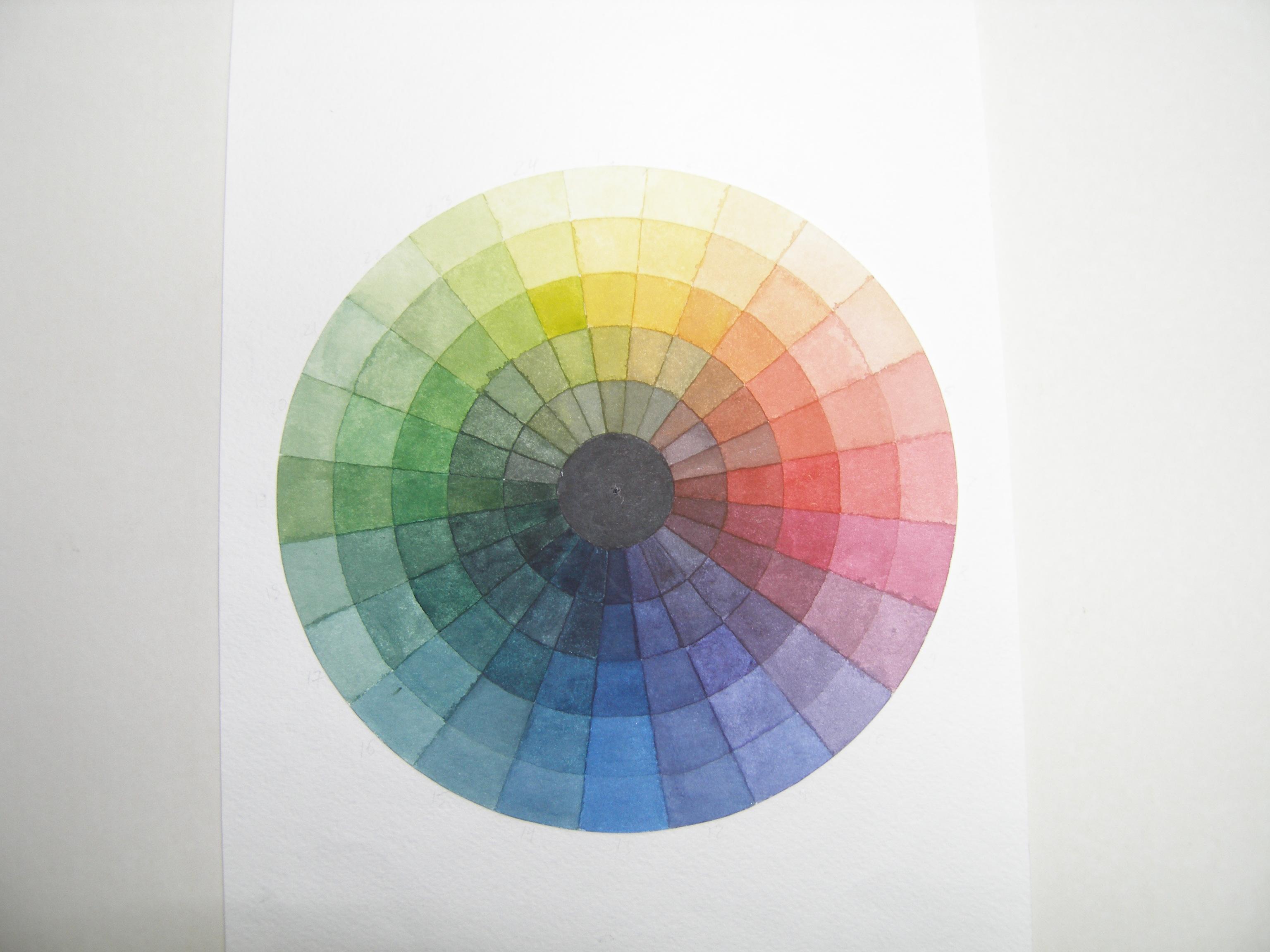 Цветовой круг цветоведение 24 цвета