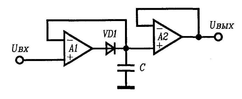 Амплитудный детектор на оу схема