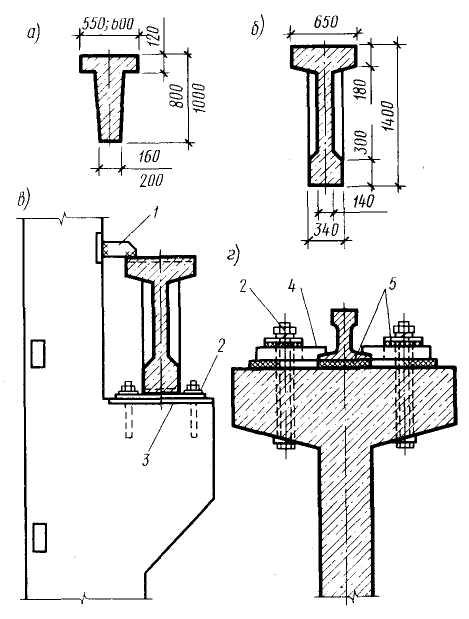 Крепление подкрановой балки чертеж