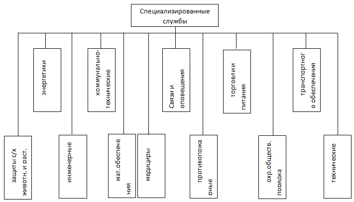 Специализированная служба. Аварийно спасательная служба схема. Специализированные службы.