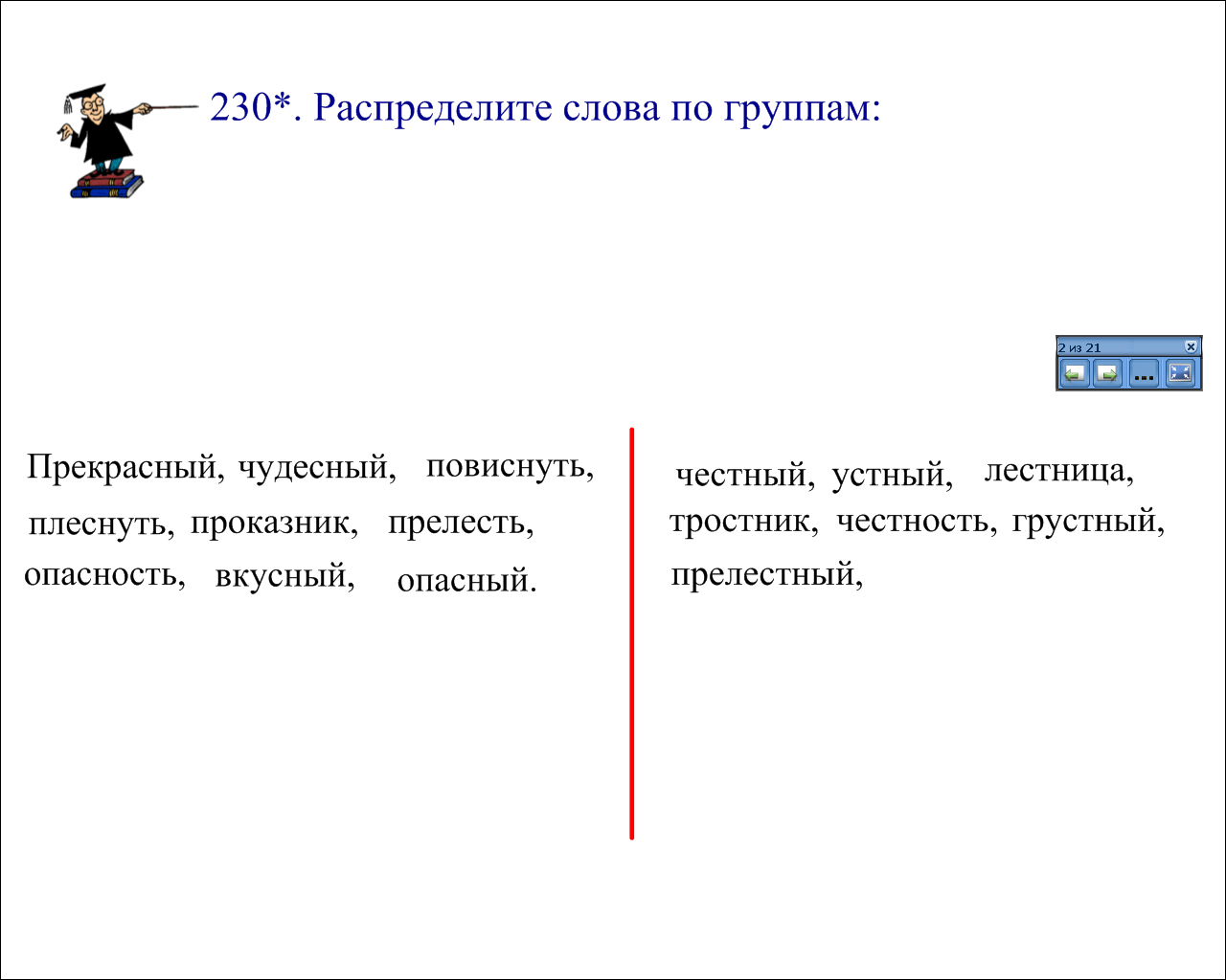 Интерактивная доска на уроках русского языка в начальной школе