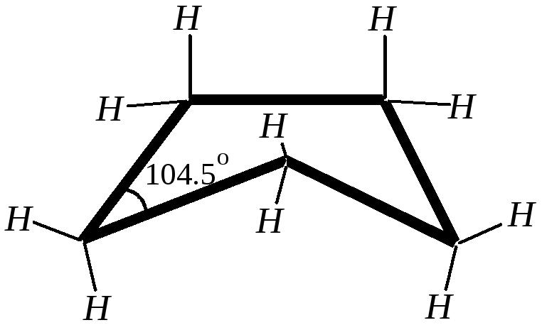 Циклопентен. Конформации циклопентана. Циклопентан конформация. Конформации циклогексана и циклопентана. Твист конформация циклопентана.