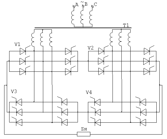 380 вольт схема выпрямитель