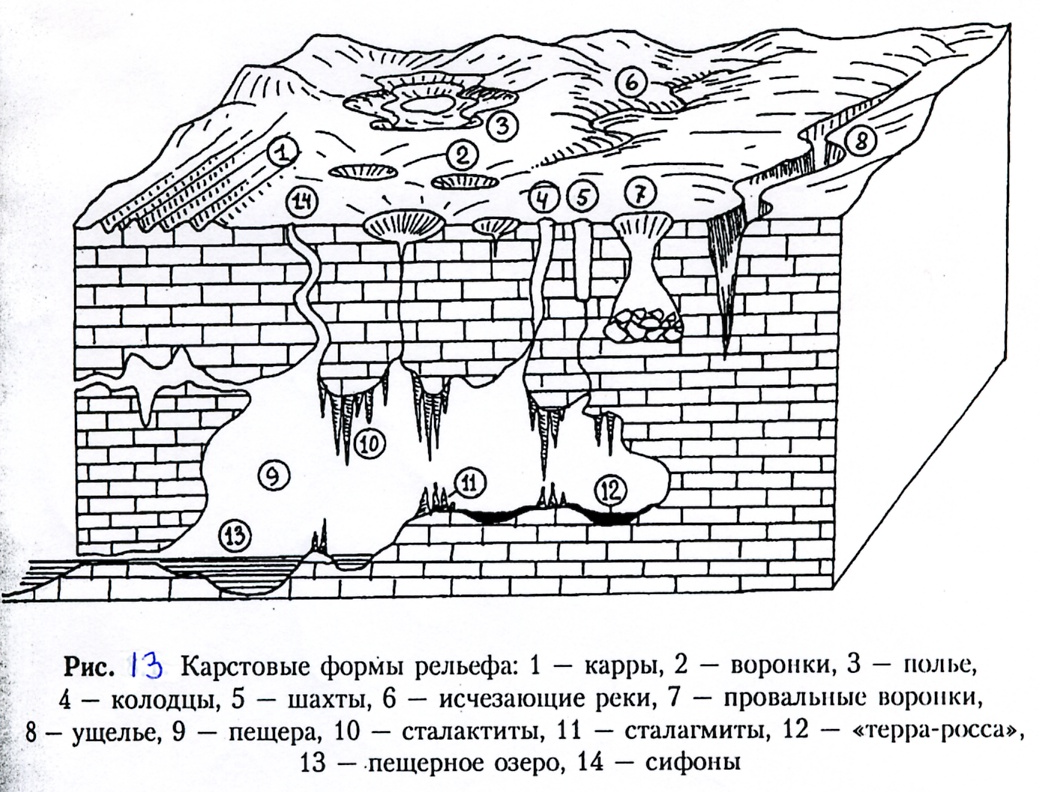 Что такое карст. Карст это в геологии. Схема образования карстовых пещер. Формы подземного карста. Карстовые формы рельефа в России.