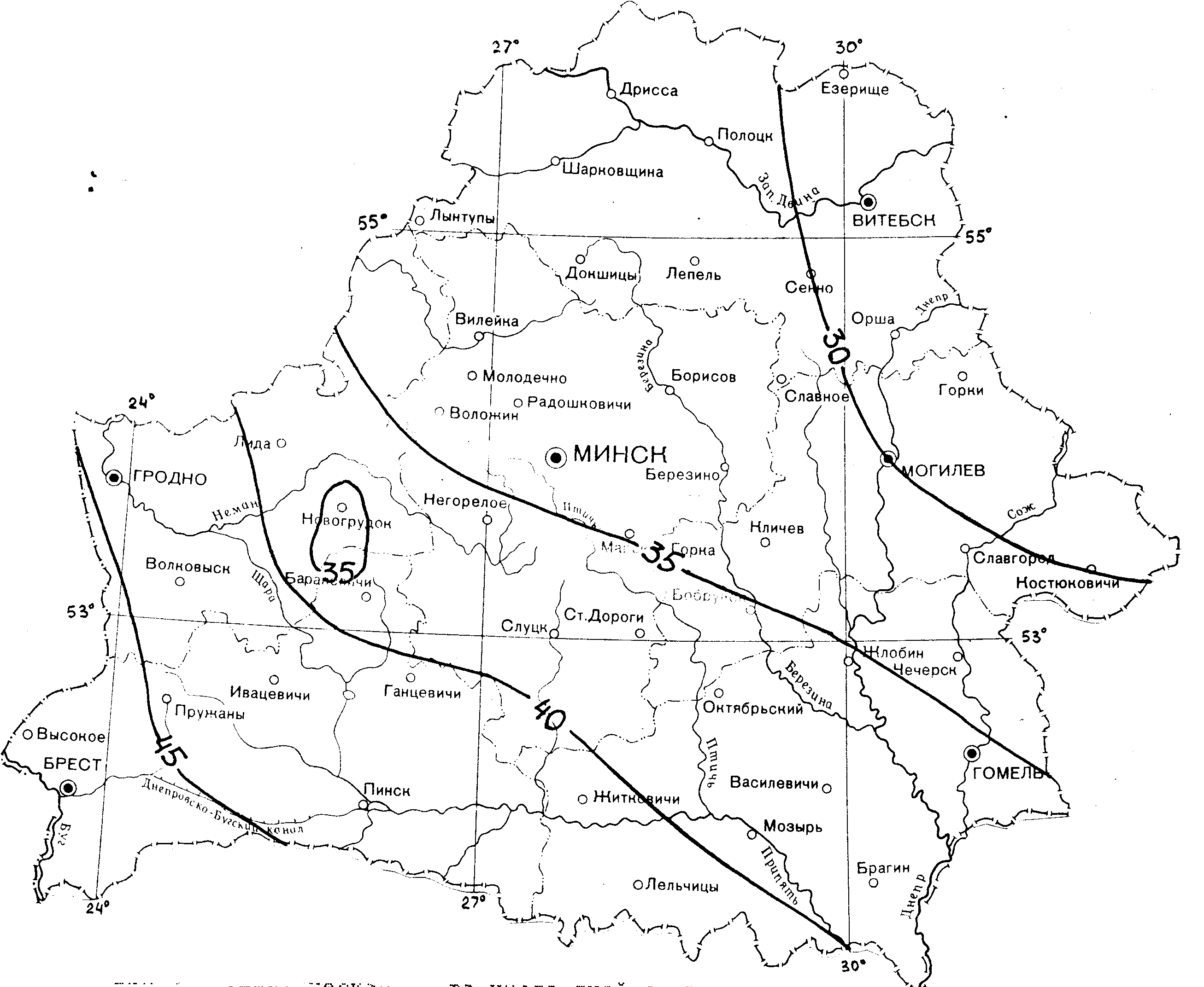 Карта лельчицы с улицами