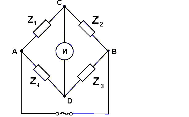 Мостовая схема измерения сопротивления