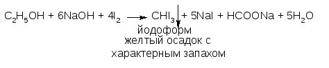 Этанол и гидроксид натрия реакция. Образование йодоформа из этилового спирта реакция. Синтез йодоформа из этанола. Реакция образования йодоформа.